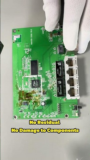 Dry Ice Blasting Machine to remove flux from PCB #dryicecleaning #dryiceblasting #pcb #pcba #smt