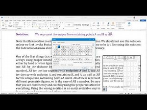 Geometry 1.10.2 Using Proper Notation with MS Word Equation Editor