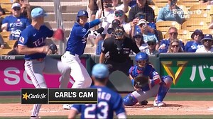 Shohei Ohtani starts off his day with an opposite-field double! #SpringTraining | MLB