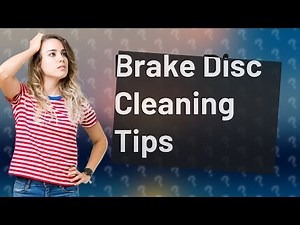 What do you spray on brake discs?