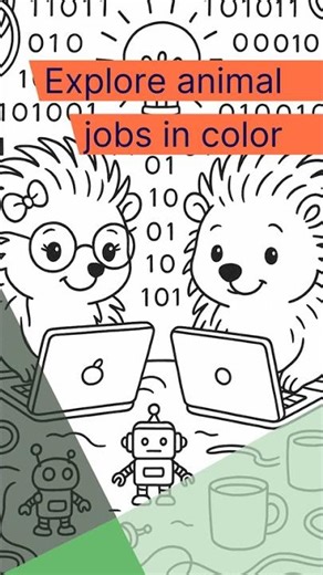 Explore animal jobs in color