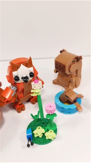 LEGO Creator Owl (31394) vs Capybara MOC (31382) #shorts ‪@TopBrickBuilder‬