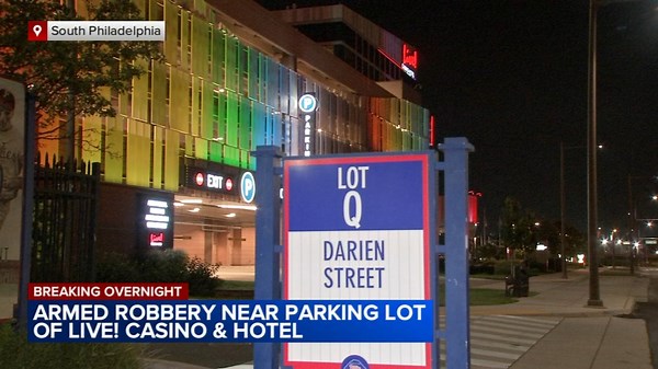 Armed robbery near parking lot of LIVE! Casino & Hotel in South Philadelphia