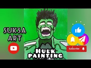 Hulk painting | step by step for beginners | #hulk #painting #art