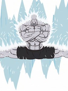 Saitama's Epic Struggle in Anime Action