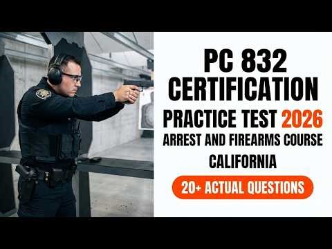PC 832 Certification Practice Test 2026: California Arrest and Firearms Course Prep