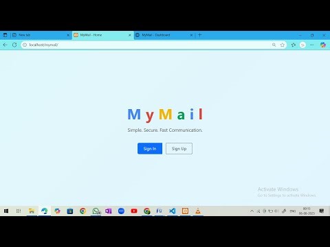 MyMail Webmail System using PHP, MySQL, Bootstrap | Live Project Demo