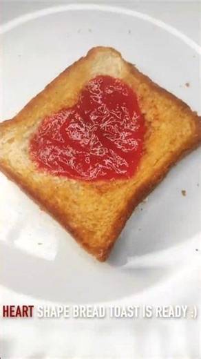 Heart-Shaped Bread Toast | Love at First Bite ♥️