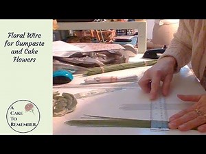 Floral wire for gumpaste flowers Cake decorating tips and tutorials
