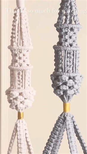 How to make a Modern Boho Macrame Plant Hanger 🍃🪴| Time-lapse #diymacrame