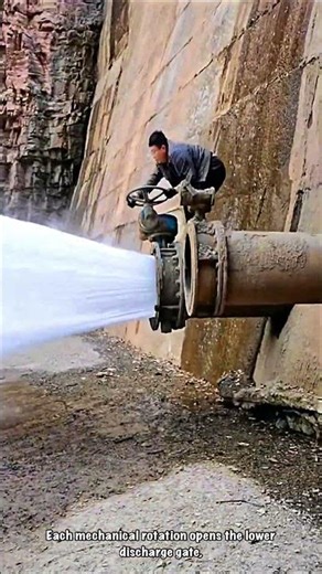 Giant Dam Gates: Manual Operation of Gate Valves Under High Water Pressure