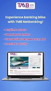 29 reactions · 3 comments | Banking at your fingertips with the convenience of NetBanking. Enjoy the ease of banking anytime, anywhere. Learn more at https://www.tmb.in/internet-banking.aspx #TMB #NetBanking #InternetBanking | Tamilnad Mercantile Bank Ltd | Facebook