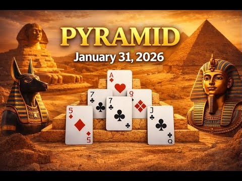 Pyramid January 31, 2026 - Microsoft Solitaire Daily Challenge