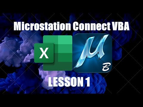 Excel to Microstation Connect VBA - Lesson 1