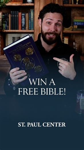 St. Paul Center on Instagram: "Prepare for America’s biggest Bible Study ever by entering your chance to win a free Study Bible! To sign up for Bible Across America, visit the link in our bio: stpaulcenter.com/baa Terms and Conditions: Like, tag 3 (three) friends in the comments, and share this reel on stories (tag @stpaulcenter in your story). Must be 18+ years of age and live within the continental United States to qualify. The prize is one hardcover Ignatius Catholic Study Bible: Old and New