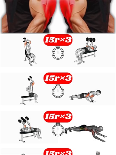 TRICEPS WORKOUT AT HOME #tricepsworkout #workout #homeworkout #streetworkout #fitness @HOMEWORKOUT @HOMEWORKOUT @HOMEWORKOUT