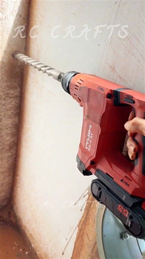 Heavy Rotary Hammer Drilling Concrete 🔨