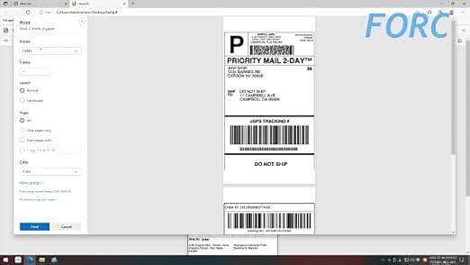 Printing Setup for Windows