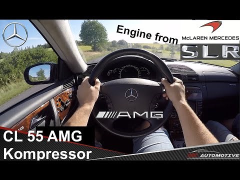 Mercedes CL 55 AMG Kompressor (550 PS) POV Test Drive + Acceleration 0 - 200 km/h