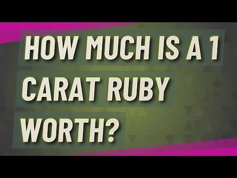How much is a 1 carat ruby worth?