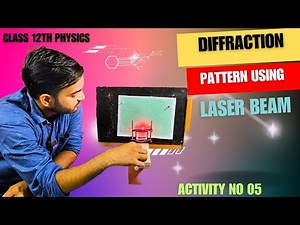 Diffraction pattern using a laser beam || activity 05 grating ||#class12thphysics ‪@a2zpractical991‬