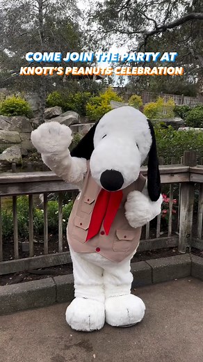 Hey pals! Charlie Brown, Snoopy, and the whole PEANUTS Gang invite you to join them for the party of the year – the PEANUTS Celebration at Knott's Berry Farm! 🎉 ✨ | Visit Anaheim