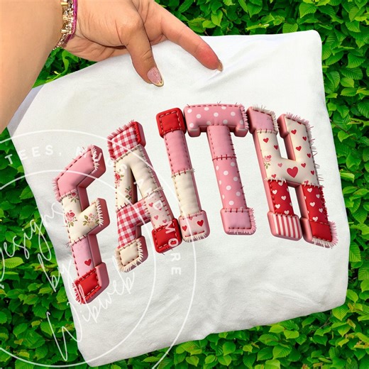 Faith PNG: Patchwork Christian Faith Shirt Sublimation Design (digital Download) - Etsy