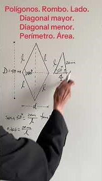 Geometry. Polygons. Rhombus. Side. Major diagonal. Minor diagonal. Perimeter. Area.