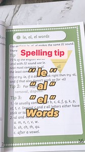 41K views · 172 reactions | Words ending with “al,” “le,” and “el”...