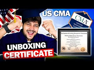 Unboxing my US CMA Certificate | How to get CMA Certificate?