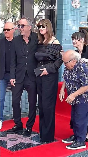 Monica Bellucci Joined Her Husband At Hollywood Walk Of Fame.