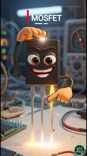 💥 MOSFET kya hota hai? 😱 Gate Voltage se Current Control! #electronic #shorts
