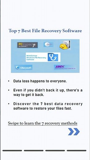 7 Best File Recovery Software | Recover Deleted Files FAST #filerecovery #shorts