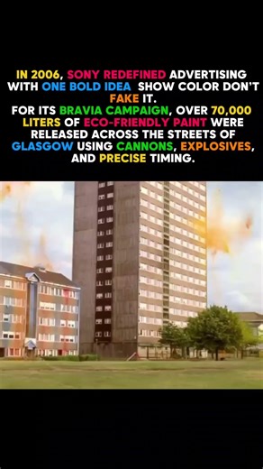 The Day Sony Turned Glasgow Into a Real-Life Rainbow #Sony #Bravia #NoCGI #RealEffects #Marketing