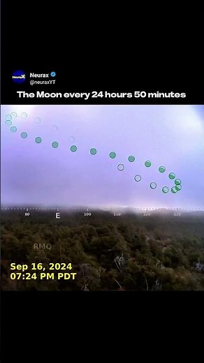 This time-lapse shows the Moon’s apparent motion across the sky