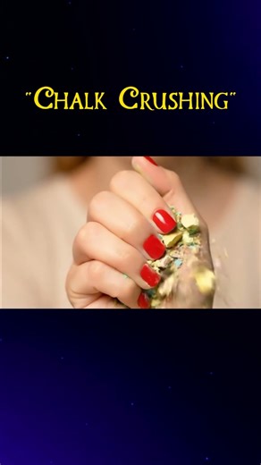 Red Nails Chalk Crushing ASMR | Relaxing & Satisfying Sounds in 4K