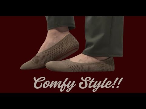 Most Comfortable Flats Ever?! Konhill Knit Ballet Shoes Review & Try-On! Lightweight, Stylish! #ad