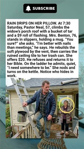 Pastor Fixes Widow's Leaking Roof Free Saturday Morning