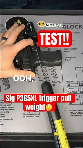 Lightest trigger?! Sig P365XL trigger Test! 😱