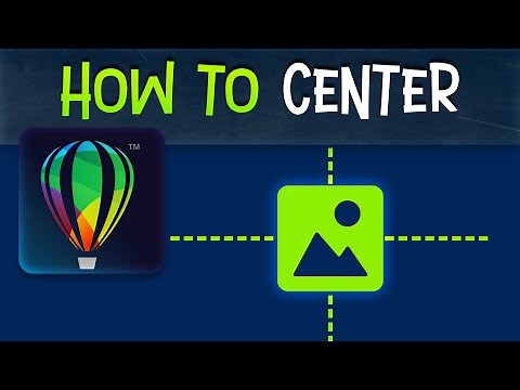 How to Center an Object in CorelDraw Tutorial