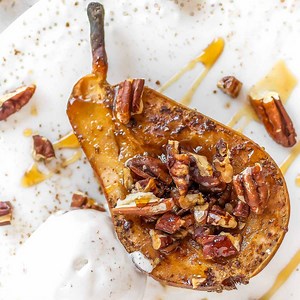 Baked Pears - The Plant Based School