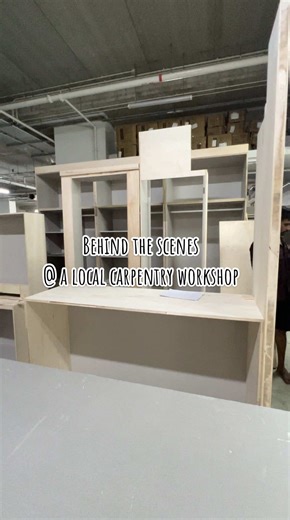 Behind the scenes @ a local carpentry workshop — where every detail is crafted with care ❤️ #LocalCarpentry #BehindTheScenes #SupportLocal #BudgetReno #DirectFromFactory