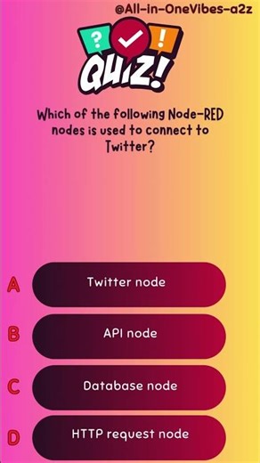 Which of the following Node-RED nodes is used to connect to Twitter?