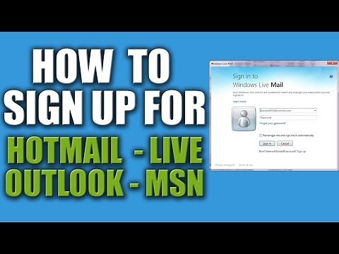 How to Sign Up for Hotmail or Outlook 2016 - Sign into Hotmail