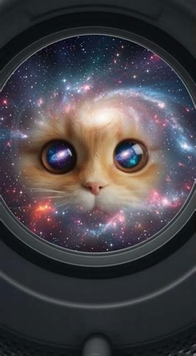 A washing machine for cats - that’s cosmic #catlife #funnycat #catvideo #kittylove #catmoments
