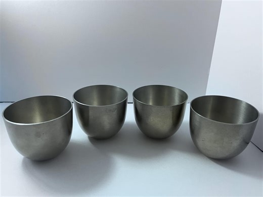 Web Pewter Jefferson Cups – Set of 4 – Heavyweight 1102 Form – Vintage American Barware - Etsy