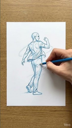 Full Body Quick Turn Pose Drawing | Pencil Tutorial