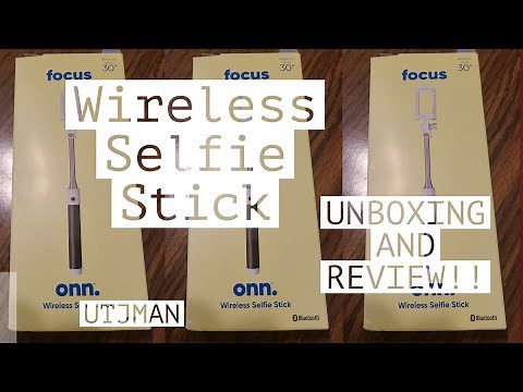 Onn. Wireless Selfie Stick Unboxing and review!!
