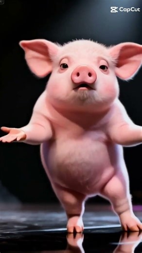 #un cochon qui danse # qui s'appelle Kevin le moniteur #