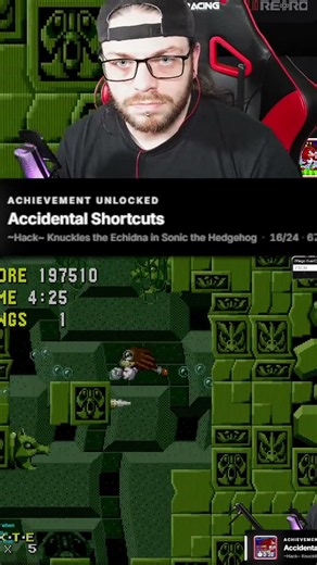 Made that by the SKIN of my teeth #knuckles #sonic1 #sonicthehedgehog #sega #retroachievements